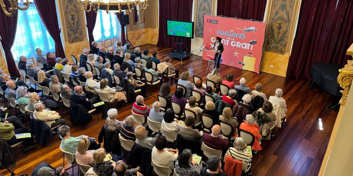 Presentació de la nova edició de les Vacances de la Gent Gran. Autor: Ajuntament.