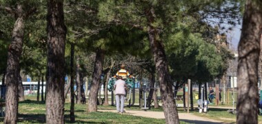 El Parc Central del Vallès, un dels boscos urbans, fa un temps. Autor: M. Tornel