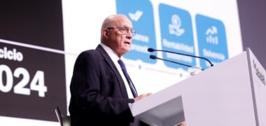 Foto portada: el president del Banc Sabadell, Josep Oliu, a la Junta d'Accionistes. Autor: D.Jiménez.