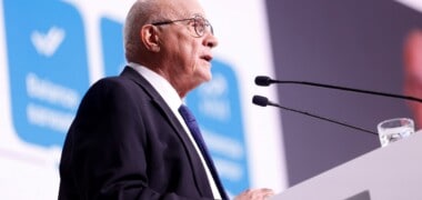 Foto portada: el president del BS, Josep Oliu, a la Junta d'Accionistes, fa uns dies. Autor: D.Jiménez.