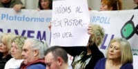 Una treballadora de Serveo, al ple. Autor: D.Jiménez.