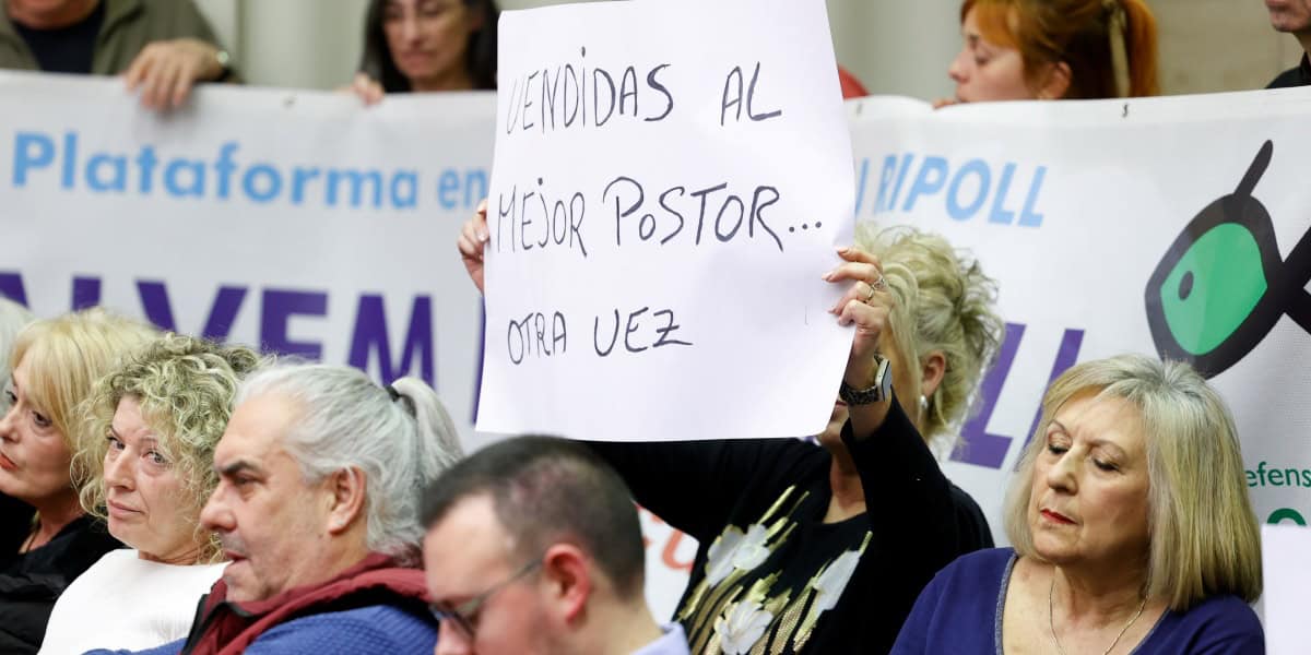 Una treballadora de Serveo, al ple. Autor: D.Jiménez.