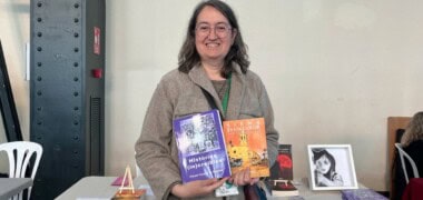 Carme Falguera, a la fira 'Va de Libros'. Autor: Jordi M.