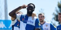 Foto de portada: Bakayoko, que ha marcat un doblet. Autora: Dihör