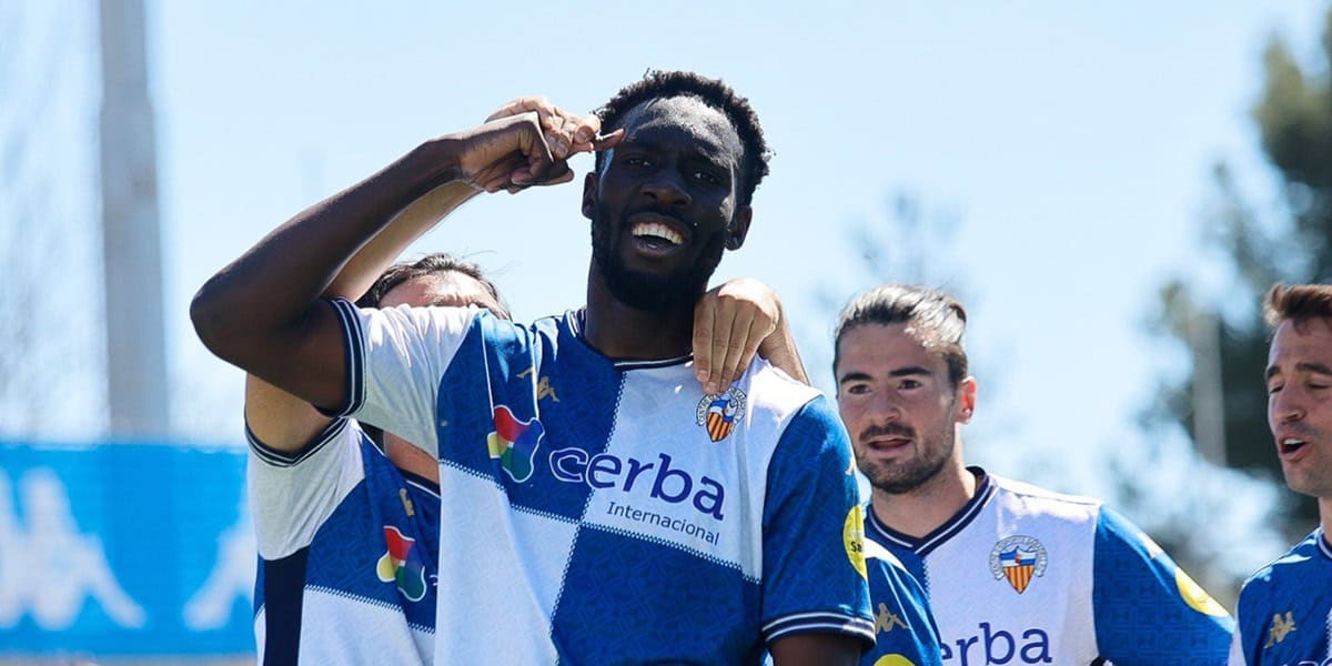 Foto de portada: Bakayoko, que ha marcat un doblet. Autora: Dihör