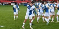 Foto de portada: Miguelete, celebrant el gol. @CESabadell, via X