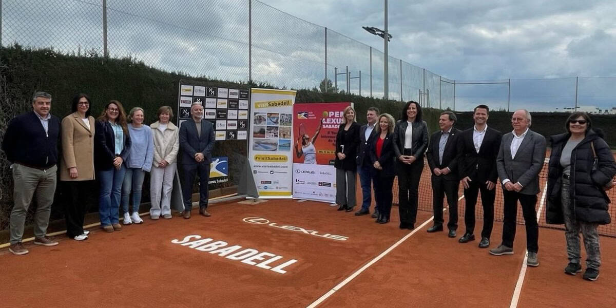 Foto de portada: Presentació Open Lexus Sabadell, ahir dimecres. @FCatTennis, via X