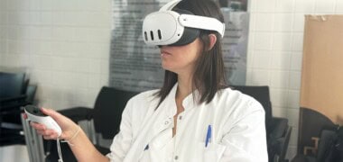 Foto de portada: l'ús de la realitat virtual en el programa. Autor: Cedida