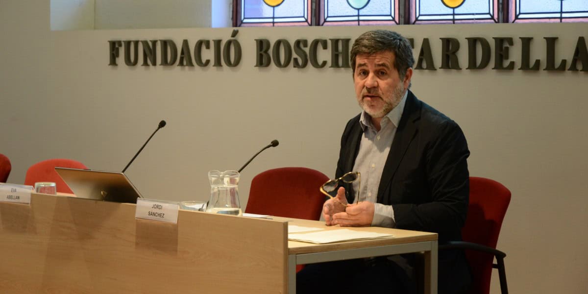 Jordi Sánchez, a la Fundació Bosch i Cardellach. Autor: Jordi M.