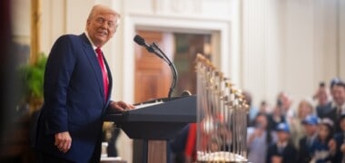 Donald Trump, en un acte a la Casa Blanca.