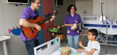 Musicoteràpia al Parc Taulí. Autor: cedida.