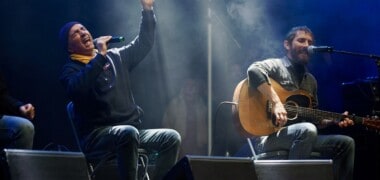 Lluís Llach, un dels protagonistes de la jornada Sabadell amb la Bressola. Autor: ACN.