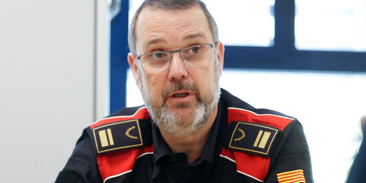 L'intendent de l'Àrea Bàsica Policial (ABP) de Sabadell, Enric Cervelló, en una entrevista. Autor: D.Jiménez.