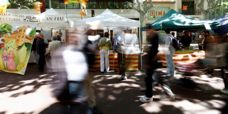 Imatges de la diada de Sant Jordi 2025 a Sabadell. Autor: D.Jiménez. 