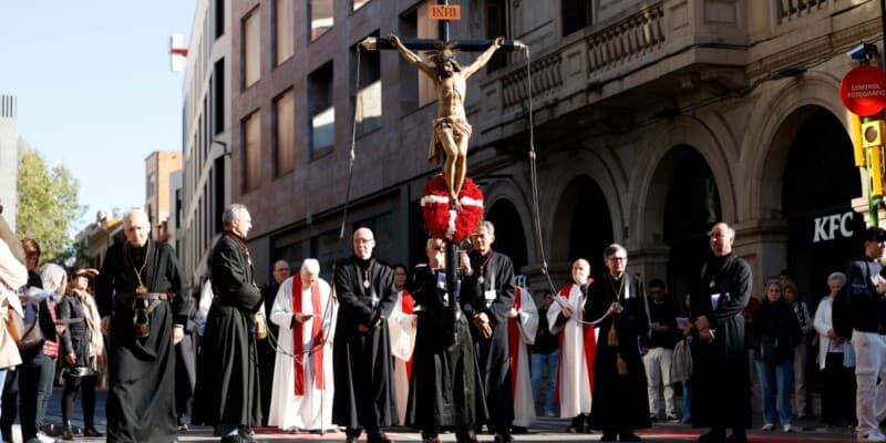 Via Crucis de Divendres Sant a Sabadell, el 18 d'abril de 2025. Autor: D.Jiménez. 