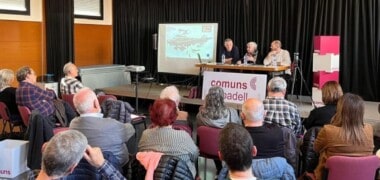 Acte sobre el refugi antiaeri del Pau Vila. Autor: Jordi M.