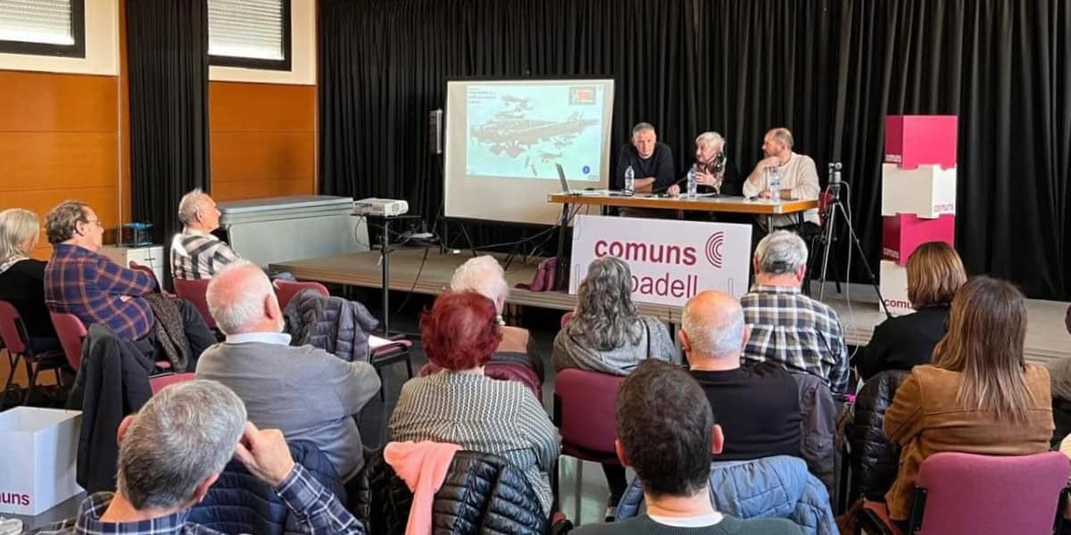 Acte sobre el refugi antiaeri del Pau Vila. Autor: Jordi M.