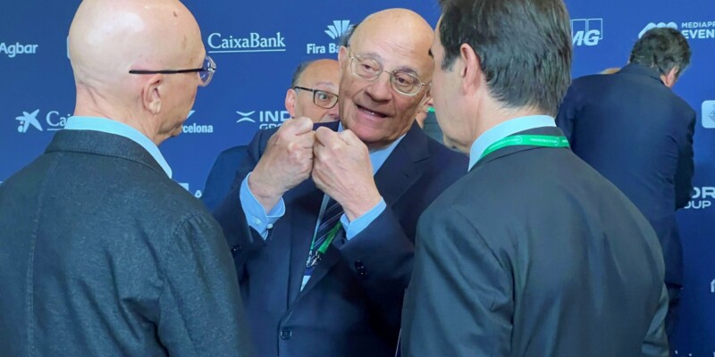 OPA al BS: Josep Oliu i Carlos Torres, aquest matí. Autor: cedida. 