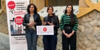 Foto portada: la tinenta d'alcaldessa Montse González, l'alcaldessa Marta Farrés i la regidora de Salut i Plagues Urbanes, Sílvia Garcia, aquest matí. Autor: J.d.A.