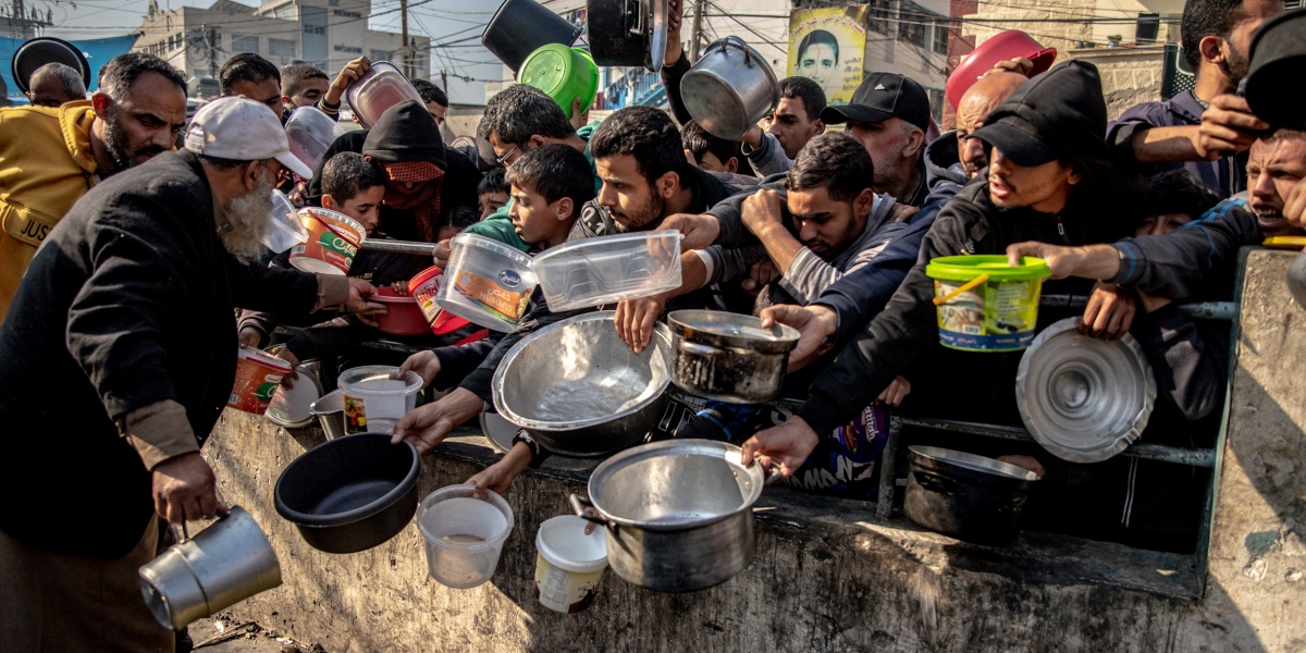 Imágenes de verguenza en Gaza.