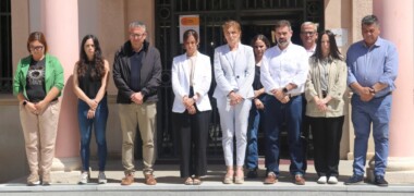 Minut de silenci a Rubí per la víctima mortal al despreniment de Via Sabadell. Autor: Jordi M.