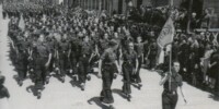 Desfilada del Frente de Juventudes a la Rambla, l'1 de juny de 1941