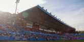 Foto portada: la tribuna, el passat diumenge en l'anada de la final del playoff entre el CES i l'UCAM Murcia. Autora: Dihor.