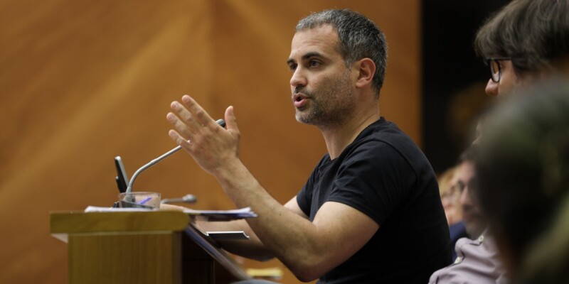 El portaveu de la Crida, Oriol Rifer, aquest dilluns. Autor: D.J.
