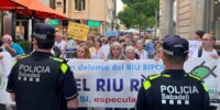 Ecologistes denuncien abocaments industrials al riu Ripoll. Autor: Jordi M.
