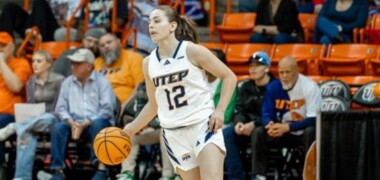 Foto de portada: Irene Asensio, amb els UTEP Miners. Cedida