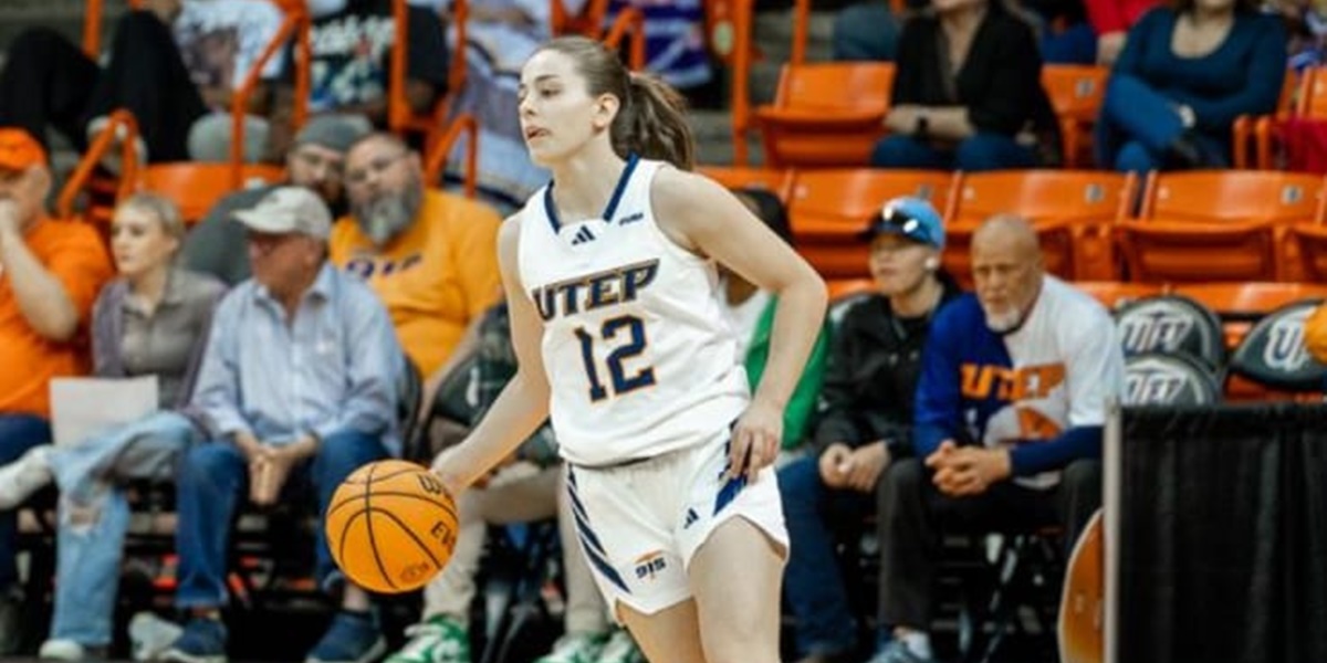 Foto de portada: Irene Asensio, amb els UTEP Miners. Cedida