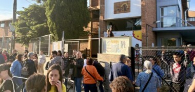 Protesta pel tancament d'una línia d'i3 a l'escola El Turonet. Autor: ACN