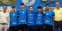 Foto de portada: Palistes del CN Sabadell, classificats per l'ascens a la Superdivisió. Cedida
