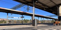 Estació de la línia R8 de Rodalies. Autor: ACN.