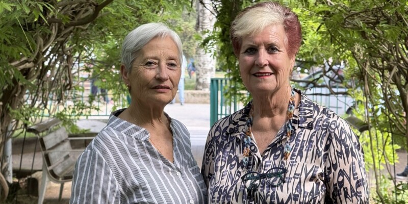 Maria Sanmartín i Teresa Francisco, dues de les pioneres de Badia del Vallès. Autor: ACN.