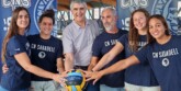 Foto de portada: Crespí, Dalmases, Piralkova i Moreno, acompanyades del president, Claudi Martí i del tècnic, David Palma. Autor: Albert P