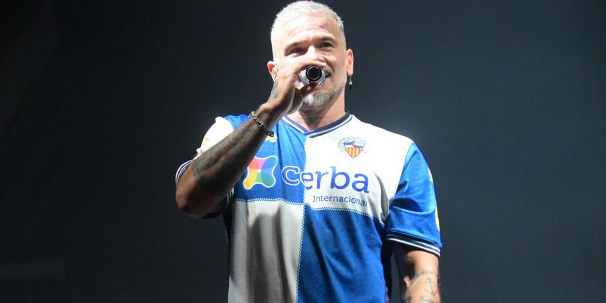 Pedro Capó, a Sabadell, en els concerts del CE Sabadell. Autor: CE Sabadell / X.