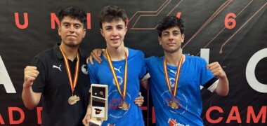 Foto de portada: Khidasheli i Barberà, campions d'Espanya. Cedida