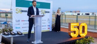 Jaume Llop, president del Gremi de Mobilitat, durant la celebració del 50è aniversari de l'entitat. Autor: cedida.