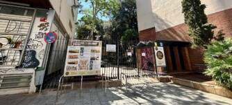 Foto portada: l'accés als Jardinets, aquest dimarts. Autor: J.d.A.