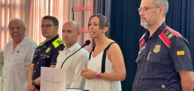 Foto portada: Navas, Corral, Hernández, Farrés i Cervelló han valorat els aldarulls del sud al centre cívic de la Creu de Barberà. Autor: Ajuntament.