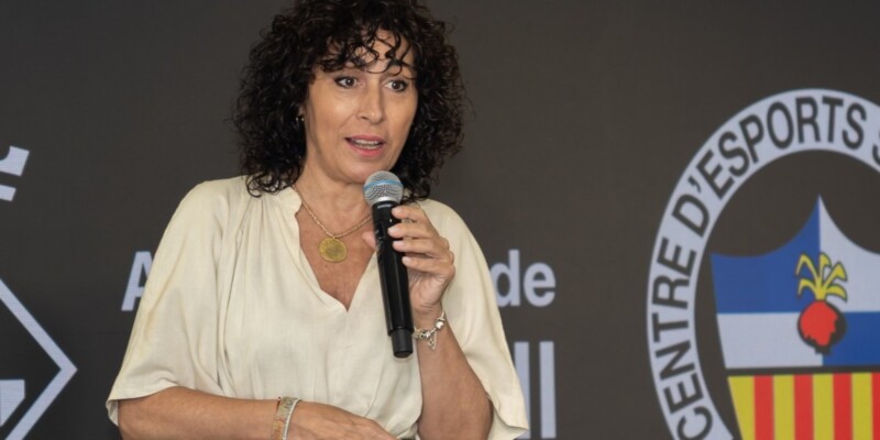 Montse González, a la presentació de la final de la Copa Catalunya. Autor: FCF.