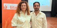 Carme Méndez, directora de la fundació Secretariado Gitano a Catalunya, i Jairo Jiménez, coordinador de l'entitat a Sabadell. Autor: Jordi M.