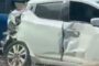 Gran ensurt per la col·lisió d’un camió amb diversos vehicles